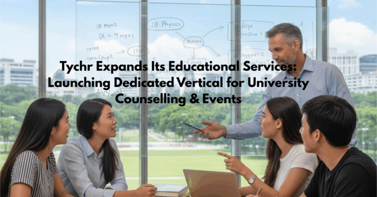 Students receiving university counselling guidance as Tychr launches its new admission support and events vertical.
