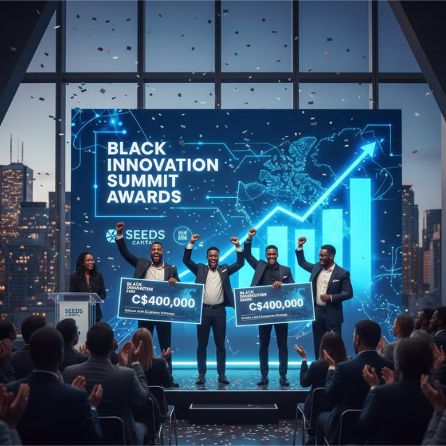 Founders receiving awards and recognition during the Black Innovation Summit.